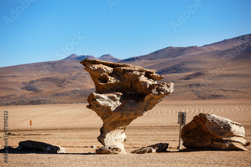  Arbol de Piedra is an isolated stone formation in the Eduardo Avaroa National Reserve.