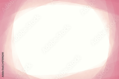 絵本のような暖かい感じのピンクのフレームイラスト手描き水彩風