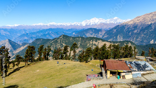 Tungnath, Chopta - Beautiful landscapes of himalaya which can be seen during trekking photo