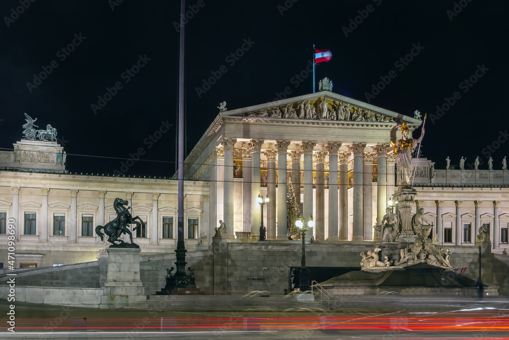 Austrian Parliament Building, Vienna, Austria