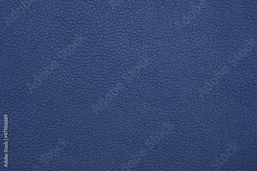 Background texture of blue natural leather grain