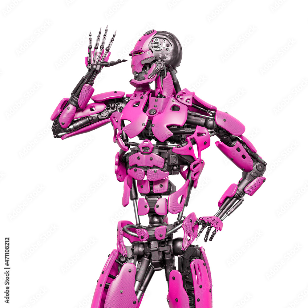 cyborg in doing a do not care pose cyborg in doing a do not care pose