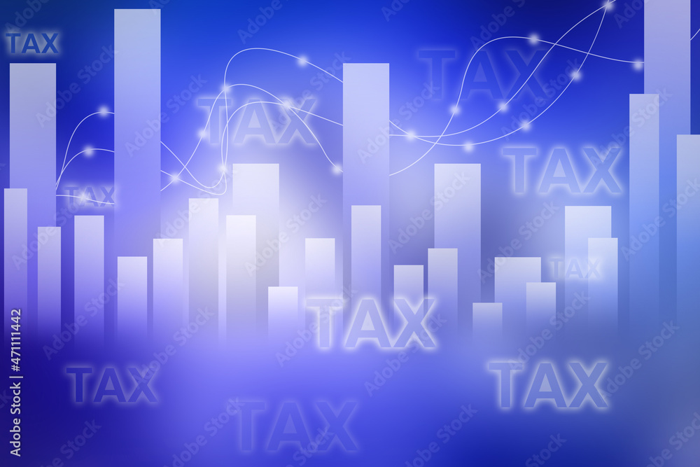 2d illustration tax business background pattern graph concept
2d illustration tax business background pattern graph concept