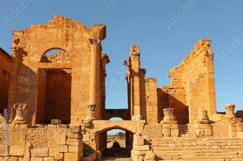 Chenini ruins in the Tunisia photo