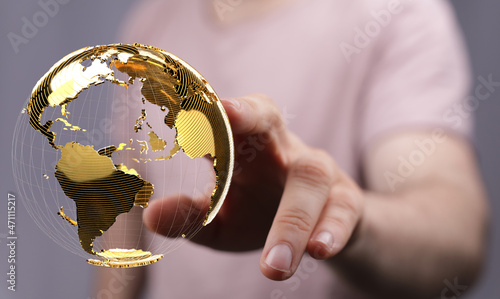 global network and data exchanges over the world