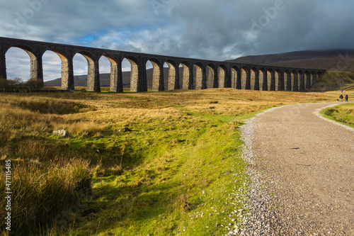 Ribblehead Viaduct on the Settle Carlisle railway in the Yorkshire Dales