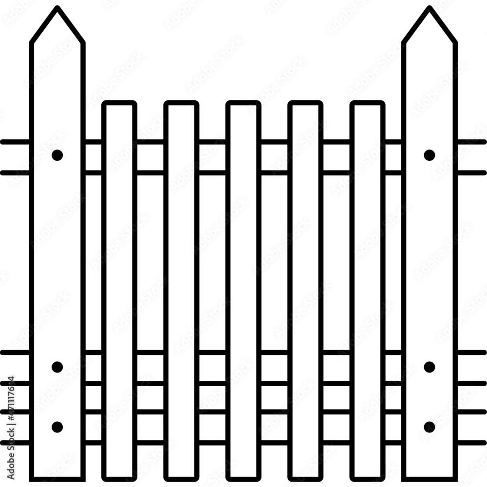 Wooden garden fence Wooden garden fence