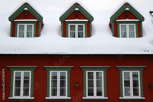 Red house in Tromsø, Norway
