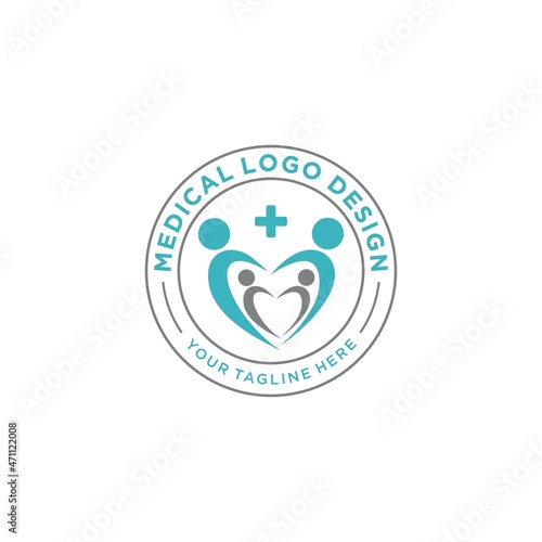 Modern medicine logo, vector template. EPS 10