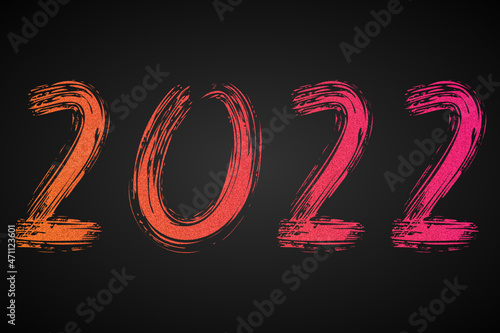 2022 - happy new year 2022 golden background