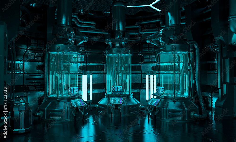 mothership cryo lab scene seven Stock Illustration Adobe Stock