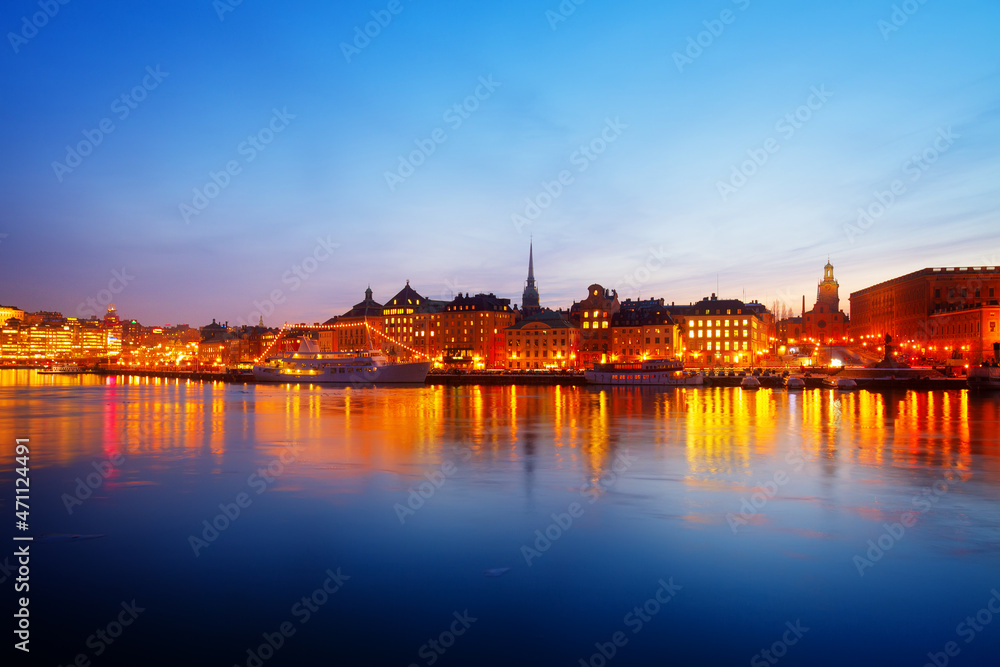 skyline of Stockholm, Sweden
