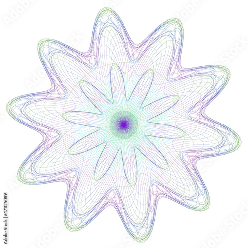 Watermark.Watermark pattern , Watermark banknote pattern. Banknotes check guilloche lines texture, secure waves patterns and passport paper. Currency banknote guilloche, security certificate watermark