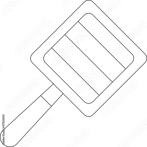 fast food icons  spatula and spoon photo