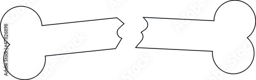 emergency icons leg and bone