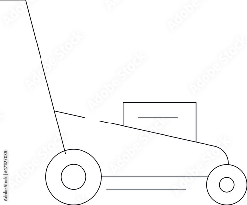 electronics and appliances icons grass cutter and lawn mower