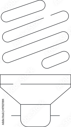 electronics and appliances icons led bulb and saver