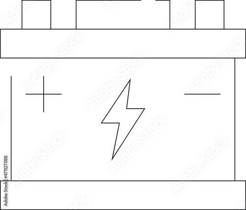 electronics and appliances icons battery and inverter