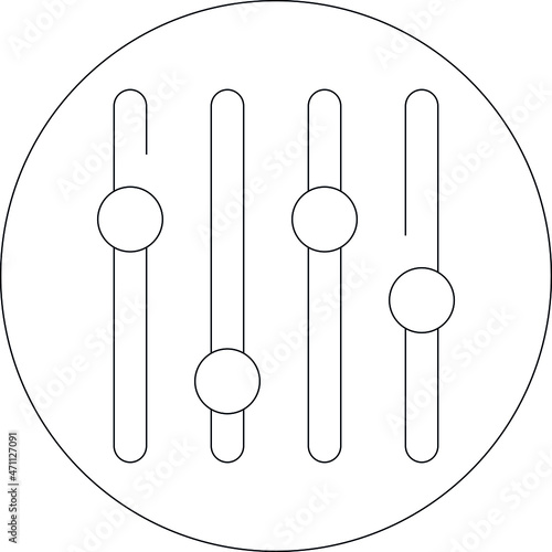 electronics and appliances icons volume control and levels