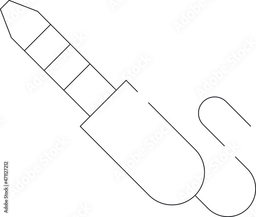 electronics and appliances icons headphone jack  and connector