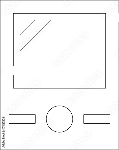 electronics and appliances icons voltmeter and meter