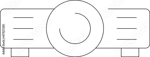 electronics and appliances icons projector and multimedia