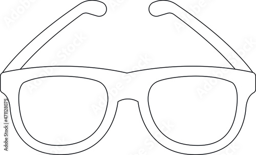 education icons sun glasses and eye glasses
