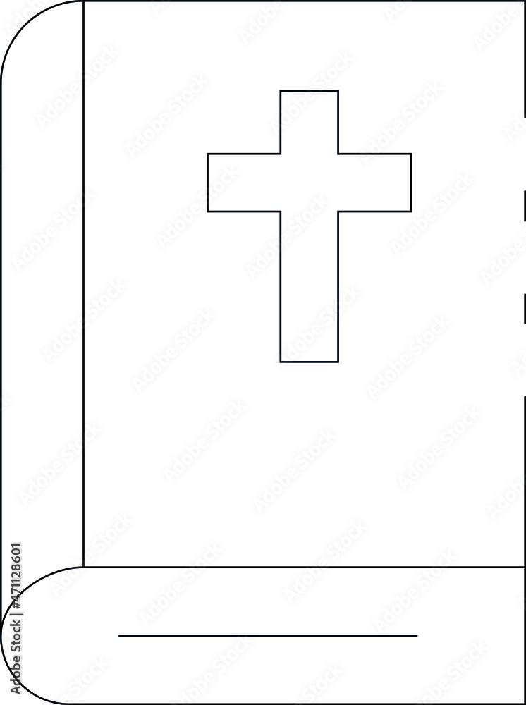 Fototapeta premium easter icons bible book and bible