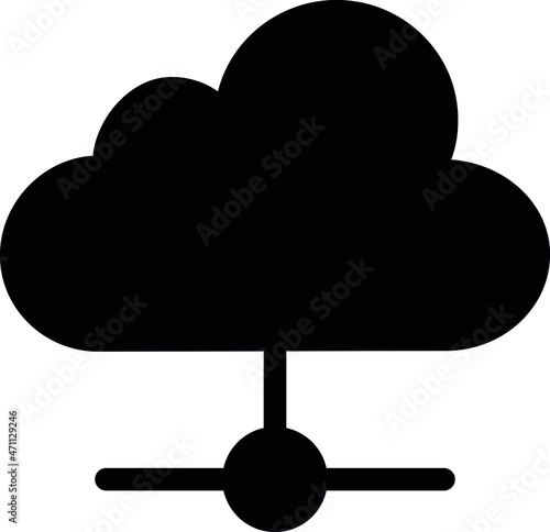 data analystics icons cloud and storage