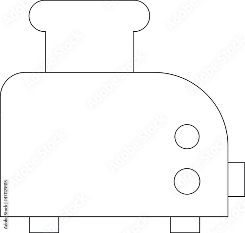 electronics and devices icons toaster and kitchen