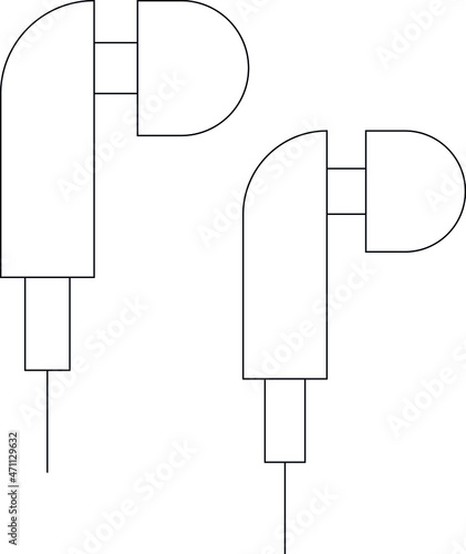 electronics and devices icons handsfree and multimedia