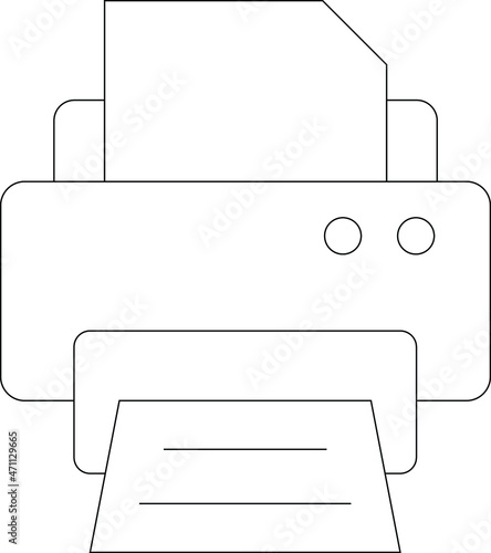 copy writing icons printer and paper