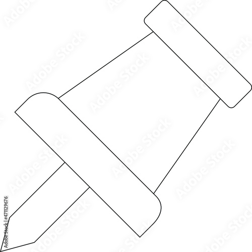 copy writing icons attach and push pin