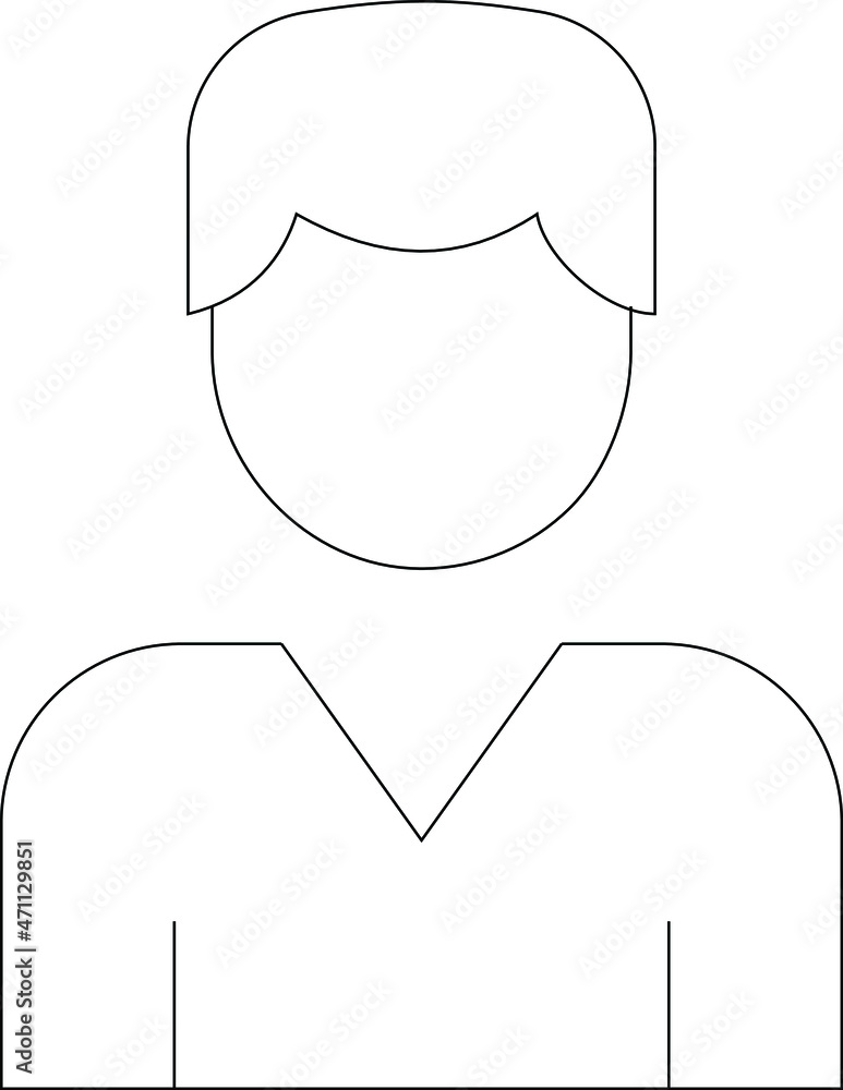 Obraz premium copy writing icons user and avatar