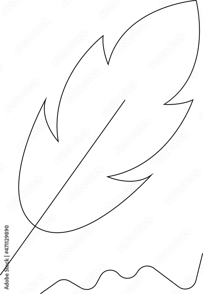 copy writing icons feather and write