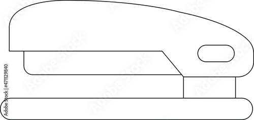copy writing icons stapler and stationery