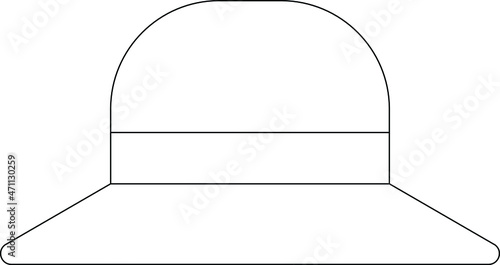 camping icons hat  and fashion