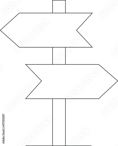 camping icons directions  and directional sign