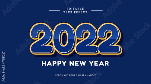 Happy new year welcome 2022 modern style color