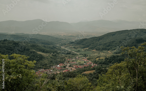 July 19, 2021. Landscape with the village of Pui from Fundatura Ponorului. © Cosminxp
