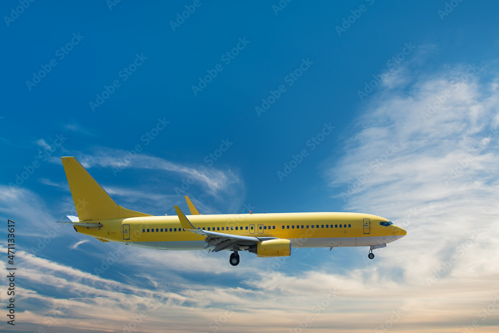 Yellow airplane