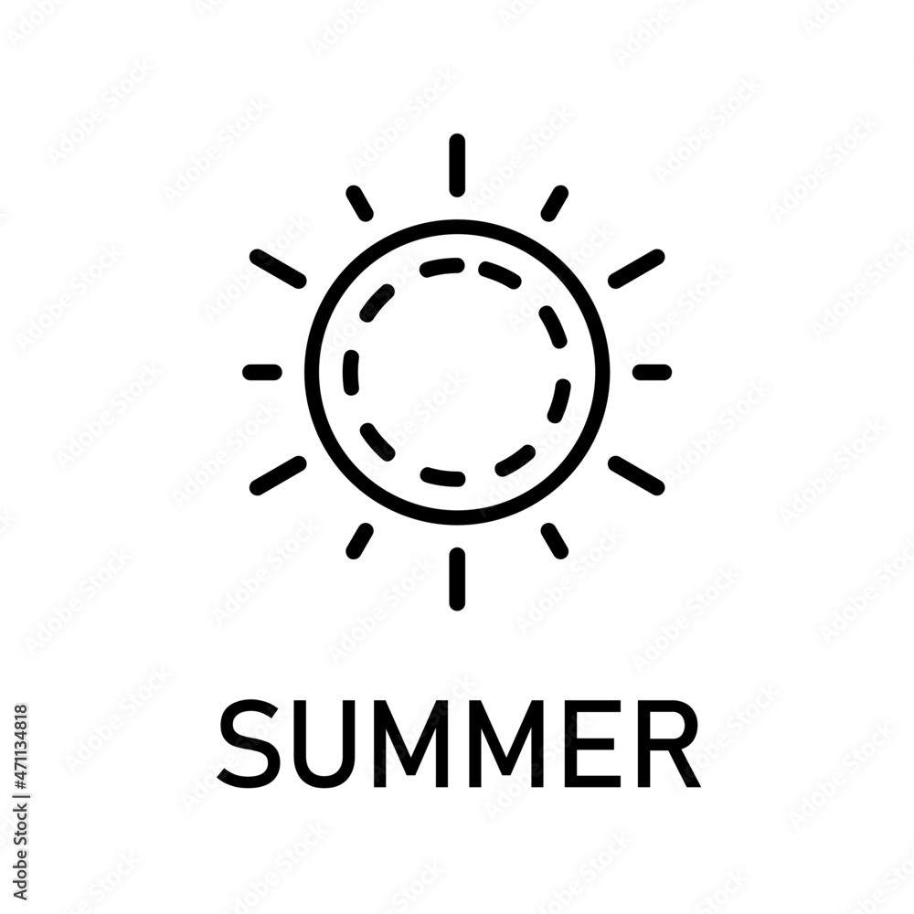 The seasons icon - winter, spring, summer and autumn. The seasons icon - winter, spring, summer and autumn.