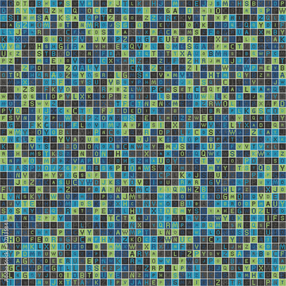 Fototapeta premium Abstract Geometric Pattern generative computational art illustration