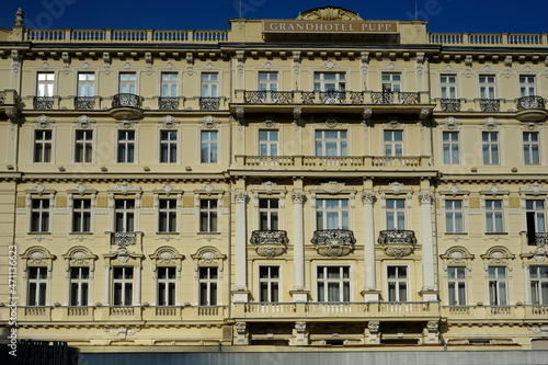 Canvas Print Karlovy Vary, Bohemia / Czech Republic - October 29, 2014