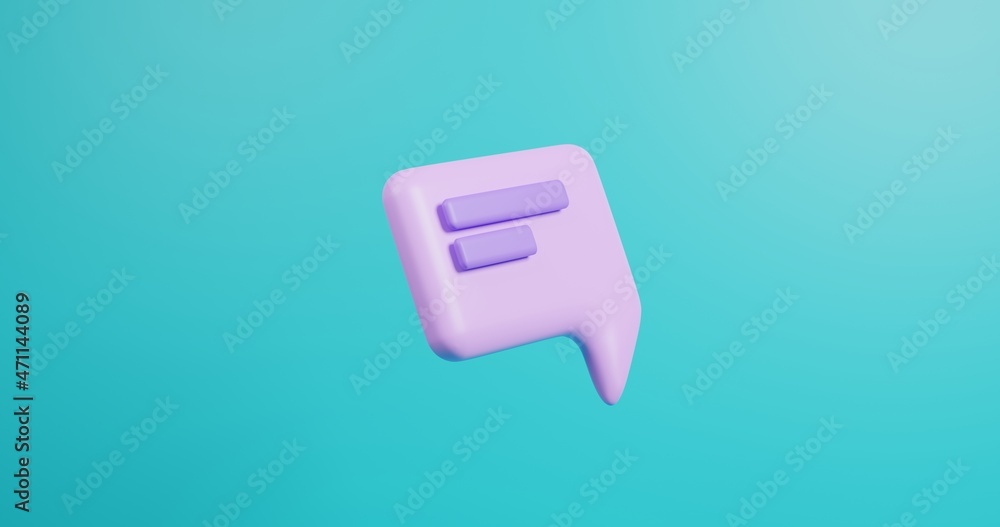 speak bubble text, chatting box, message box outline cartoon. 3d rendering speak bubble text, chatting box, message box outline cartoon. 3d rendering