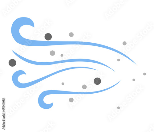 Air Pollution - High Wind - Icon
