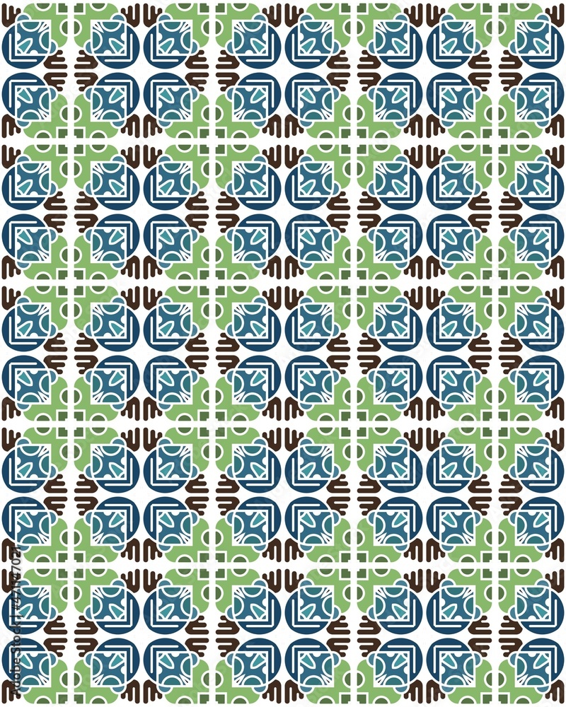 An Illustration of a seamless tile pattern used as wallpaper or background An Illustration of a seamless tile pattern used as wallpaper or background