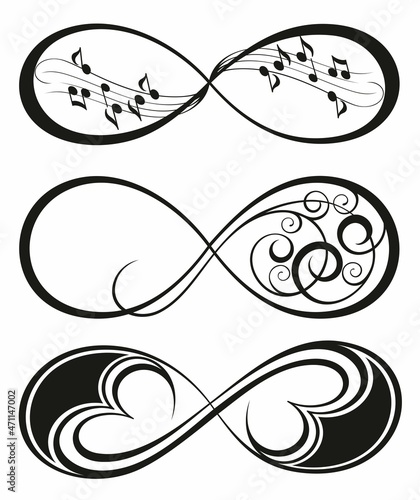 Infinity sign. Infinity flat icon. Mobius strip. Vector logo for web design, mobile and infographics, tattoo
