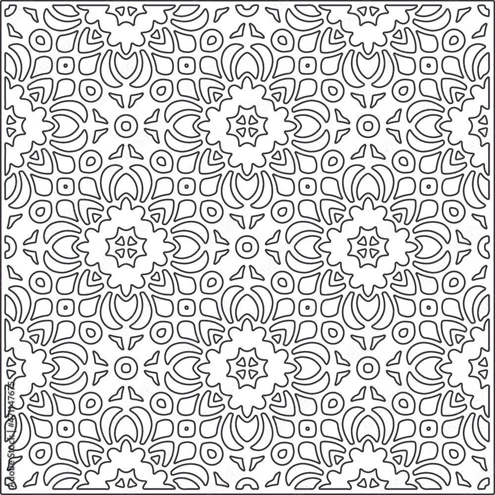 Vector pattern with symmetrical elements . Repeating geometric tiles from striped elements.Monochrome texture.Black and
white pattern for wallpapers and backgrounds. Vector pattern with symmetrical elements . Repeating geometric tiles from striped elements.Monochrome texture.Black and
white pattern for wallpapers and backgrounds.
