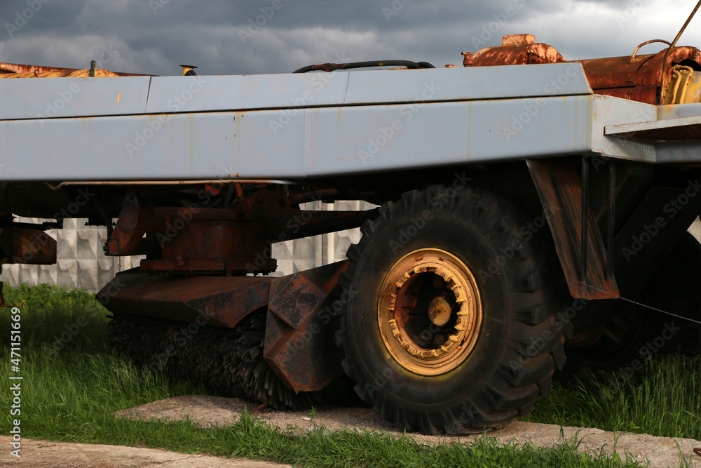 Obraz premium A part of an old truck